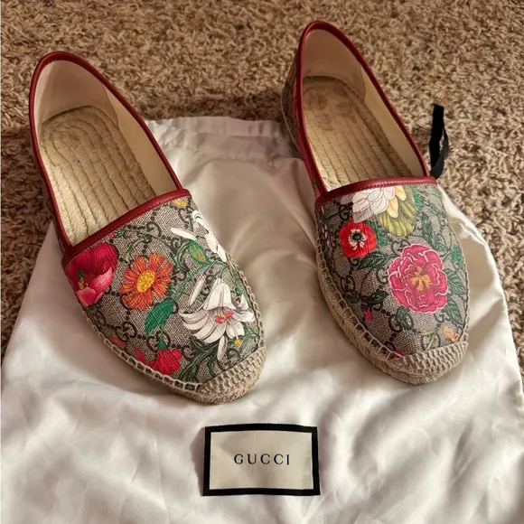 Gucci canvas espadrilles