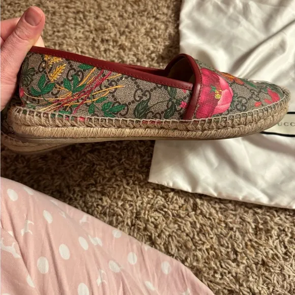 Gucci canvas espadrilles