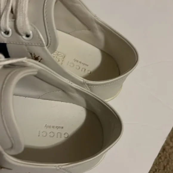 Gucci color block pattern leather sneaker size 6.5