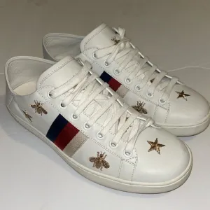 Gucci color block pattern leather sneaker size 6.5