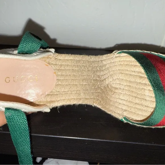 Gucci Espadrille Wedges - Size 38