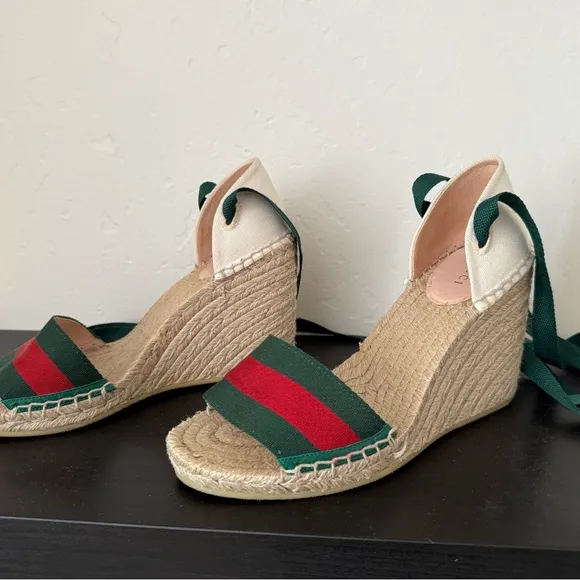 Gucci Espadrille Wedges - Size 38