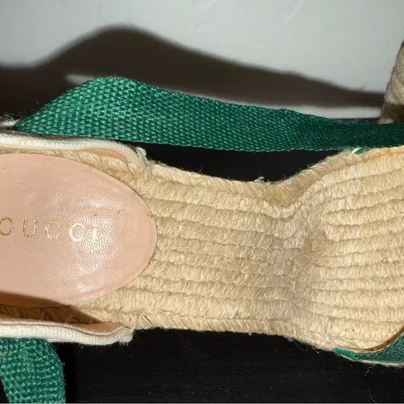 Gucci Espadrille Wedges - Size 38