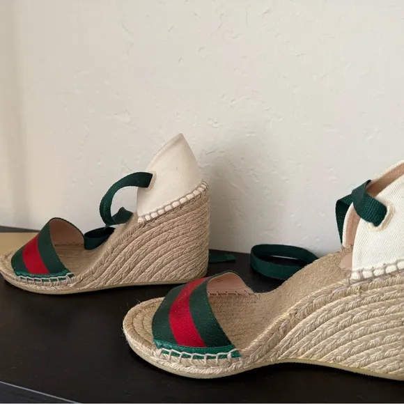 Gucci Espadrille Wedges - Size 38