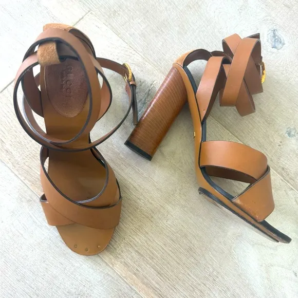 Gucci Lifford Maori Ankle Strap Sandals