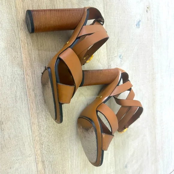 Gucci Lifford Maori Ankle Strap Sandals