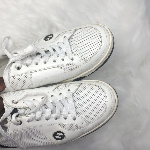 Gucci Pelle S Gomma 170573 low top Sneakers Men’s Size G 7.5 US 8 With Dust Bag
