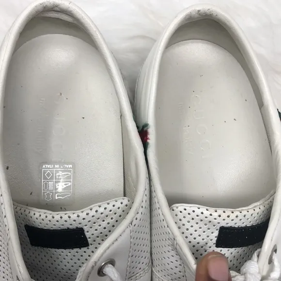 Gucci Pelle S Gomma 170573 low top Sneakers Men’s Size G 7.5 US 8 With Dust Bag