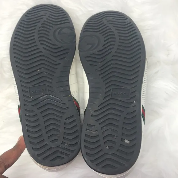 Gucci Pelle S Gomma 170573 low top Sneakers Men’s Size G 7.5 US 8 With Dust Bag