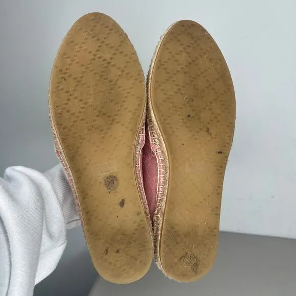 Gucci Pink GG Monogram Canvas Espadrille Flat Size 36