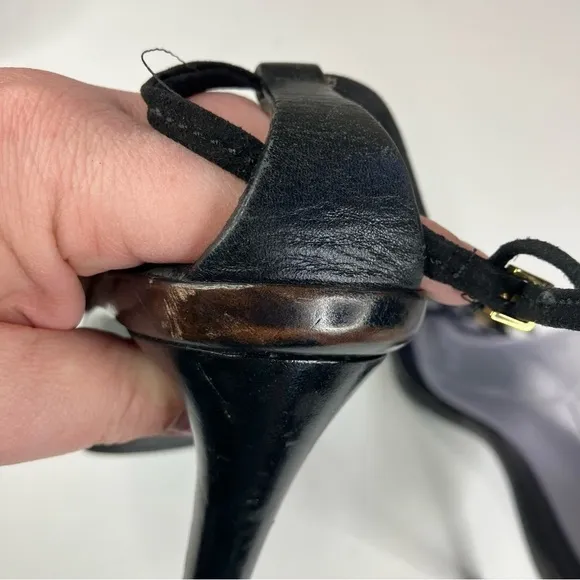 Gucci Thin Strap Heeled Sandals Size 8B