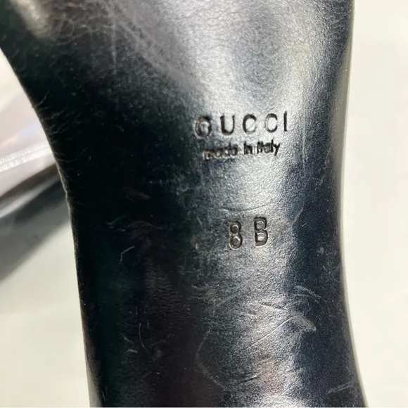 Gucci Thin Strap Heeled Sandals Size 8B