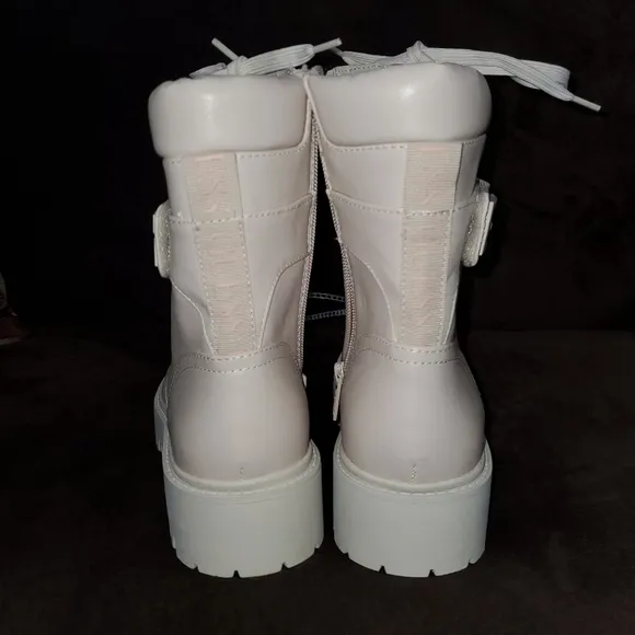 Guess Ivory Combat Boots