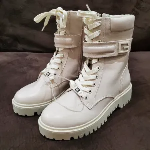 Guess Ivory Combat Boots