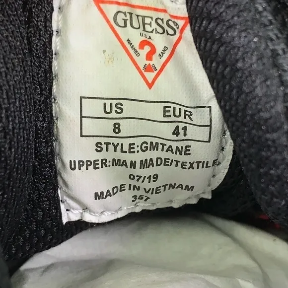 GUESS Tane Dark Red Low Top Sneakers