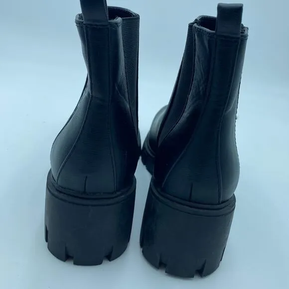 Guess Women’s Boots Y2K 90's Grunge 8.5 Whimsigoth Logo Combat Black