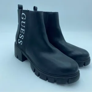 Guess Women’s Boots Y2K 90's Grunge 8.5 Whimsigoth Logo Combat Black