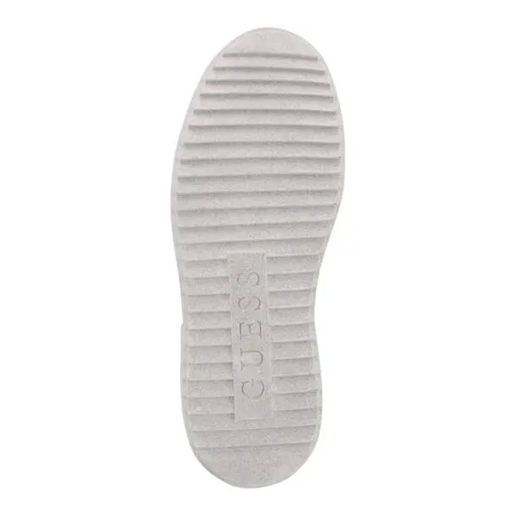 Guess Women's Denesa Treaded Platform Lace Up Logo Sneakers White Size 11