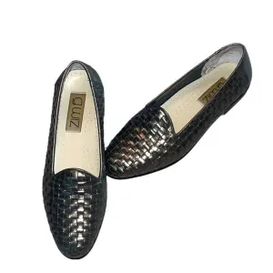 G.Wiz Silver Grey Metallic Woven Pattern Loafers size 6M