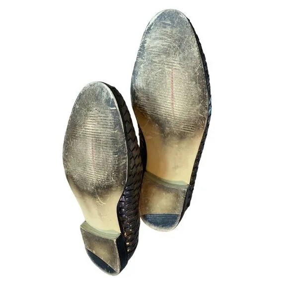 G.Wiz Silver Grey Metallic Woven Pattern Loafers size 6M