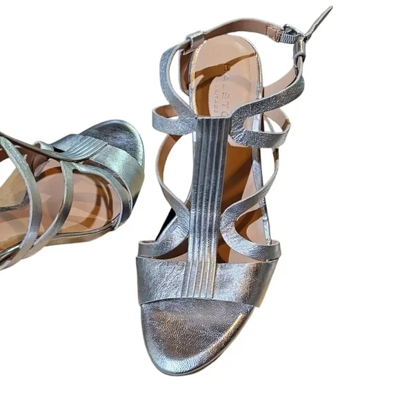 Halston Heritage Bette Stiletto Sandal in silver Metallic