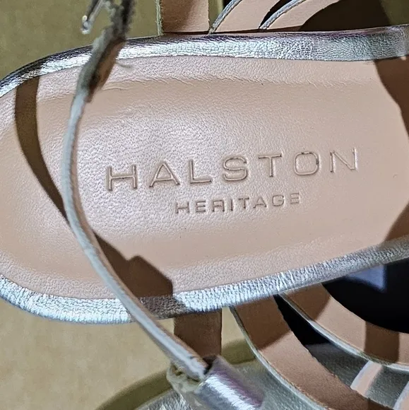 Halston Heritage Bette Stiletto Sandal in silver Metallic