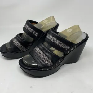 HARLEY Davidson wedge platform slip on sandals size 10