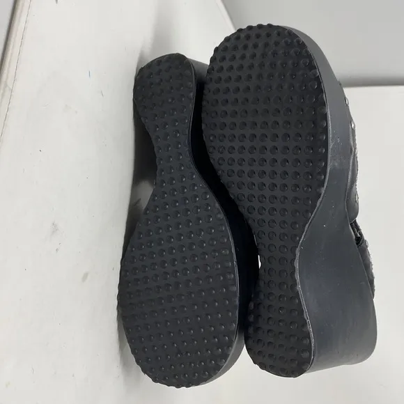 HARLEY Davidson wedge platform slip on sandals size 10