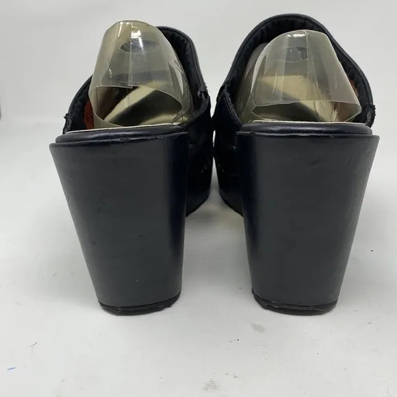 HARLEY Davidson wedge platform slip on sandals size 10