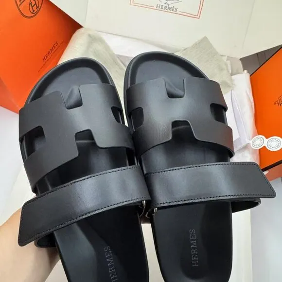 HERMES Chypre functional style pull-on non-slip fashionable sandals