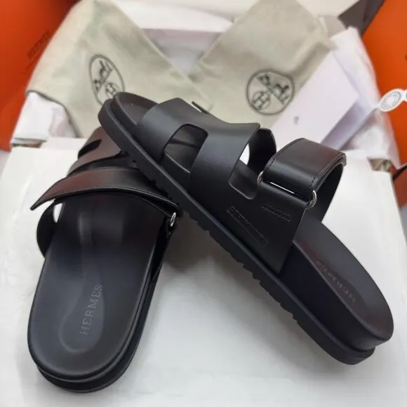 HERMES Chypre functional style pull-on non-slip fashionable sandals