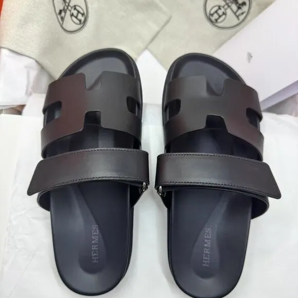 HERMES Chypre functional style pull-on non-slip fashionable sandals