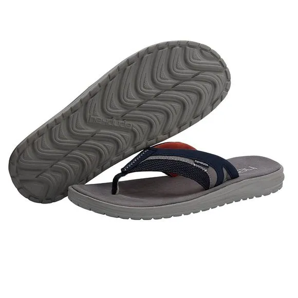 HEY DUDE MEN'S FLINN SOX NAVY SIZE 11 | MEN’S FOOTWEAR | MEN’S SLIP ON SAND
