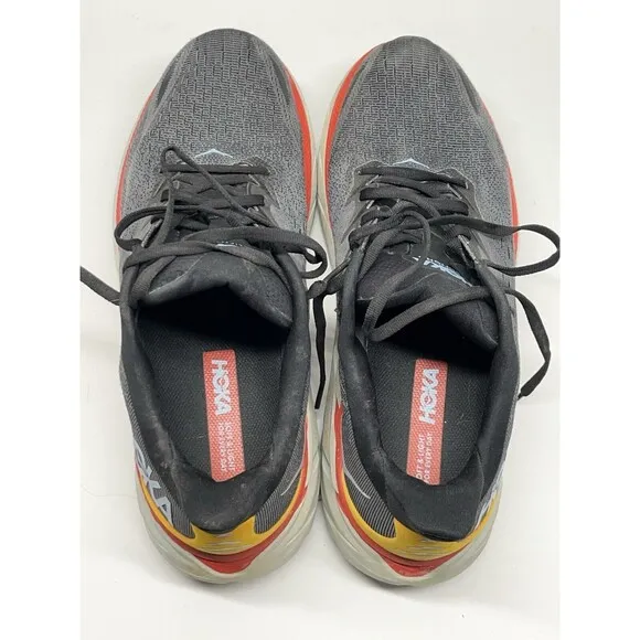 Hoka One One Low-Top Sneakers Gray M CLIFTON 8 WIDE Men 11