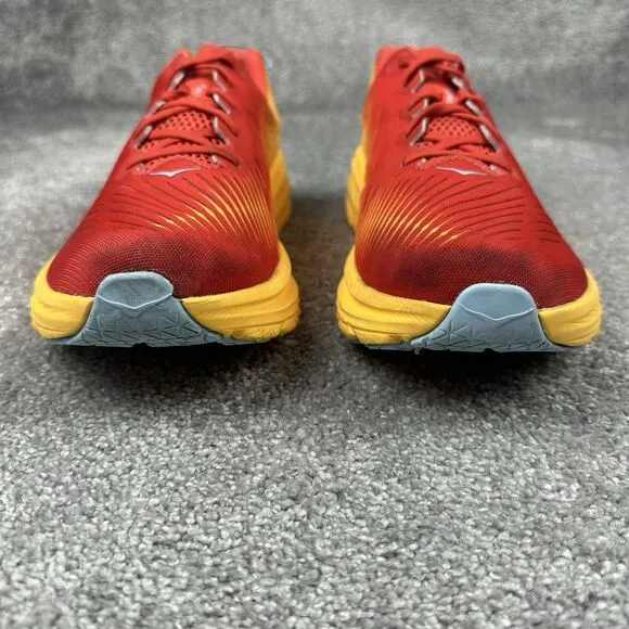 Hoka One One Rincon 3 Running Sneakers Mens 13D Fiesta Amber Yellow Low Top