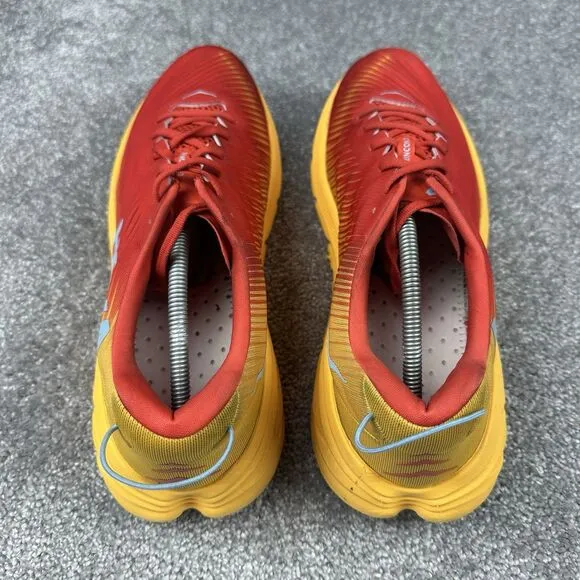 Hoka One One Rincon 3 Running Sneakers Mens 13D Fiesta Amber Yellow Low Top