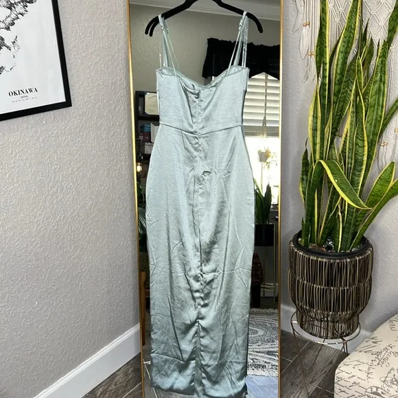 HOUSE OF CB 'Costanza' Light Jade Maxi Dress NWOT