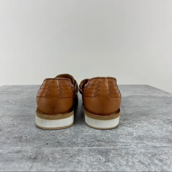 Huarache Leather Slip On Handmade Artisanal Flats