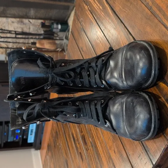Hugo boss combat boots