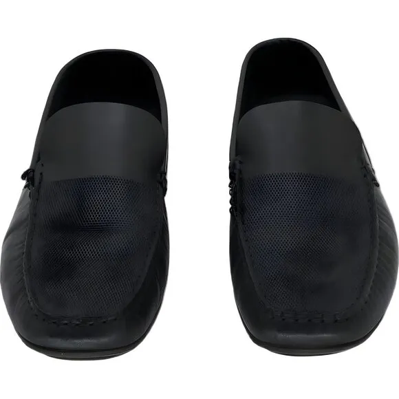 Hugo Boss Men's Noel Black Moccasin Driving Loafers Size 12 M