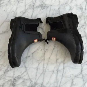 Hunter Black  Kids Original Chelsea Boots Rain Size 12