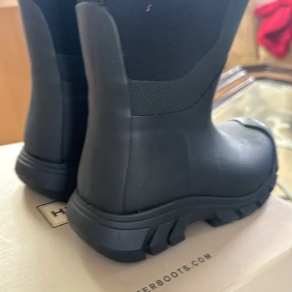 Hunter Men's Men's Original Chelsea Boots, Black, 12 Medium US