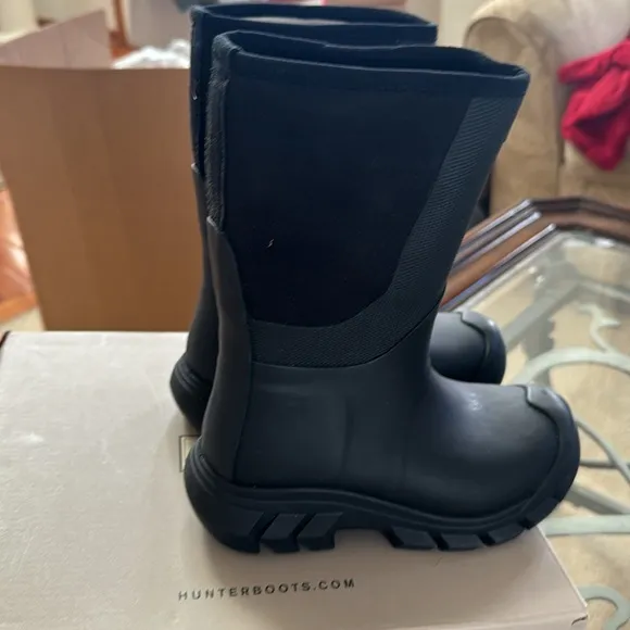 Hunter Men's Men's Original Chelsea Boots, Black, 12 Medium US