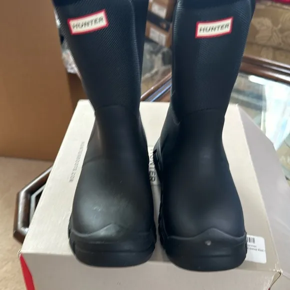 Hunter Men's Men's Original Chelsea Boots, Black, 12 Medium US