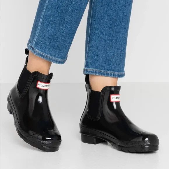 Hunter Original Chelsea Gloss Boots Women’s Size 7 Rain Boots