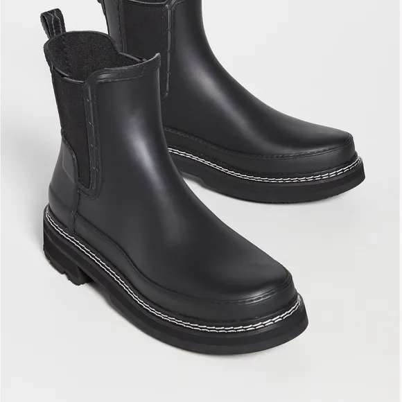 Hunter Refined Chelsea ankle rain boots