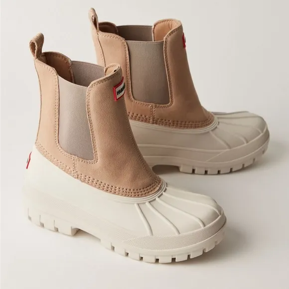 Hunter sutton Chelsea duck boots millstone shoes