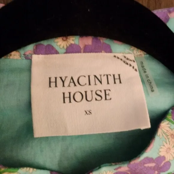 Hyacinth House Multi Floral Bellflower Maxi Dress NWT Blue XS