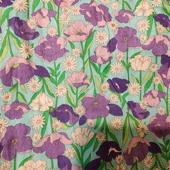 Hyacinth House Multi Floral Bellflower Maxi Dress NWT Blue XS