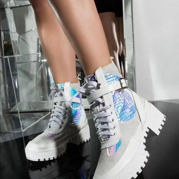 ICEY MERMAID COMBAT BOOTS 🔥